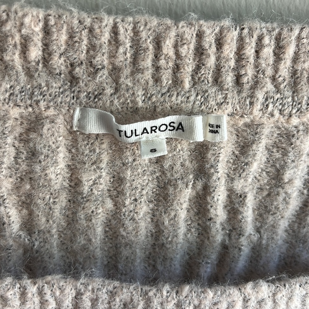 Tularosa blush beige soft cableknit sweater - Picture 2 of 7